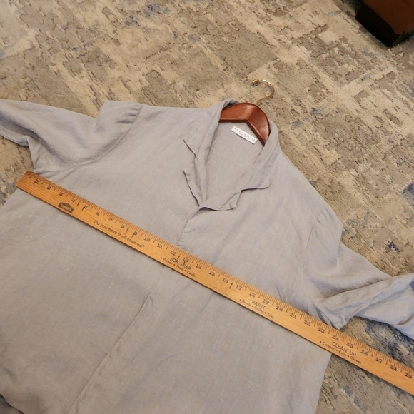 Bryn Walker linen open front grey cardigan - Picture 8 of 17